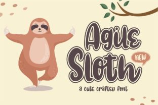 Agile Sloth: A Font That Brings Warmth and Charm to Every Craft Project