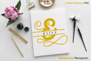 Alamanda Monogram Font for Handmade Elegance