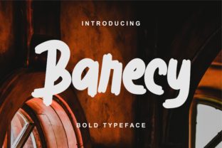 Barecy: A Bold Display Font for Modern Editorial Design