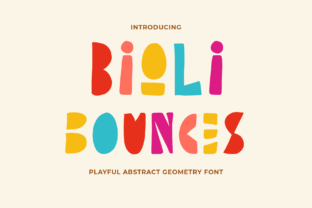 Bioli Bounces: A Playful Display Font for Editorial Creativity