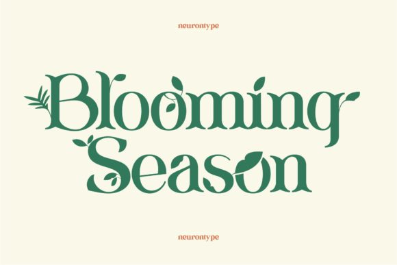 Blooming Season Display Font for Spring-Themed Design
