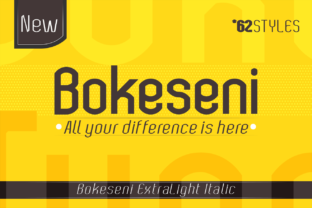 Bokeseni ExtraLight Italic for Branding and Creative Projects