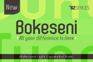 Bokeseni Light Expanded Italic Font for Bold Branding