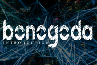 Bonogoda Display Font for Spooky Editorial Design