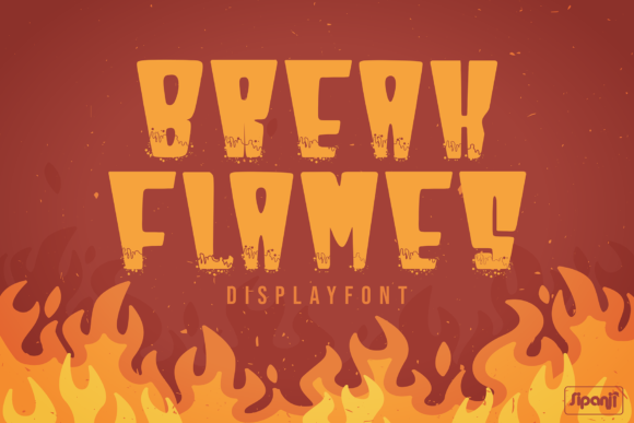 Break Flames: A Bold Display Font for Modern Web Design