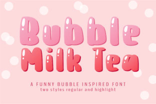 Bubble Milk Tea Display Font for Eye-Catching Designs