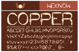 Copper Font for Creative Display and Branding