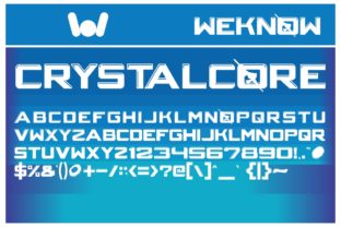 Crystalcore: A Fun and Authentic Display Font for Digital Creatives