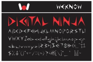 Digital Ninja: A Bold Display Font for Creative Projects