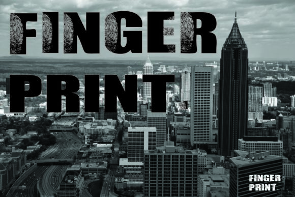 Finger Print Font for Branding and Business Materials