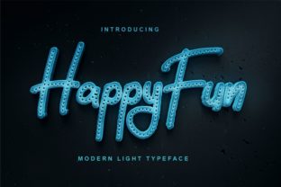 HappyFun Display Font for Editorial Design and Branding