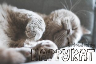 Happykat: A Charming Display Font for Digital Creativity