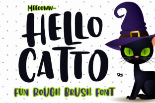 Hello Catto – A Charming Display Font for Handmade Creations