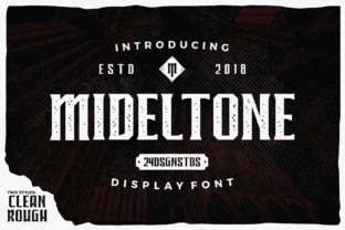 Mideltone Display Font for Bold Branding and Eye-Catching Designs