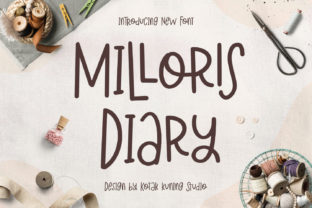 Milloris Diary: A Playful Display Font for Creative Campaigns