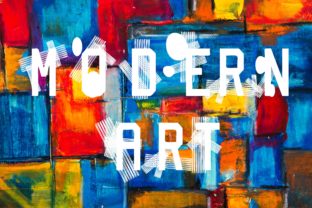 Modern Art Font for Creative Craft Projects