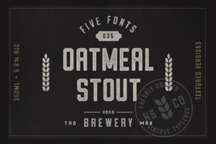 Oatmeal Stout Display Font for Creative Projects