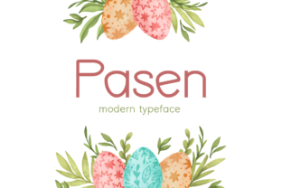 Pasen: A Whimsical Display Font for Creative Makers