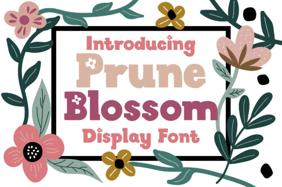 Prune Blossom Font for Elegant Web Design