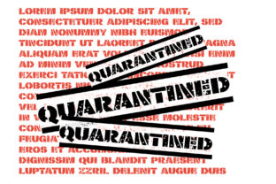 Quarantined Font for Bold Editorial Design