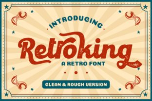 Retroking Font for Bold and Sophisticated Editorial Design