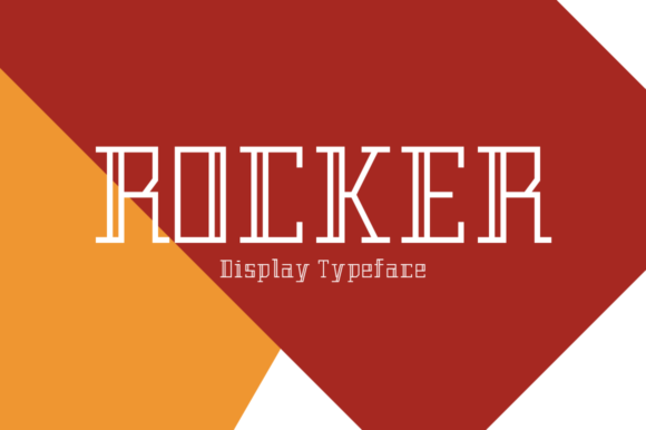 Rocker Display Font for Handmade Creations