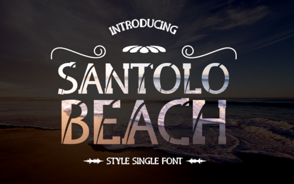 Santolo Beach Display Font for Eye-Catching Campaigns