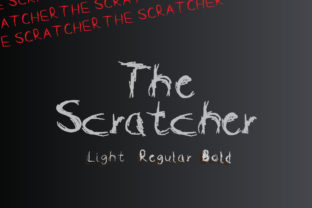 The Stratcher Font for Spooky Design Projects